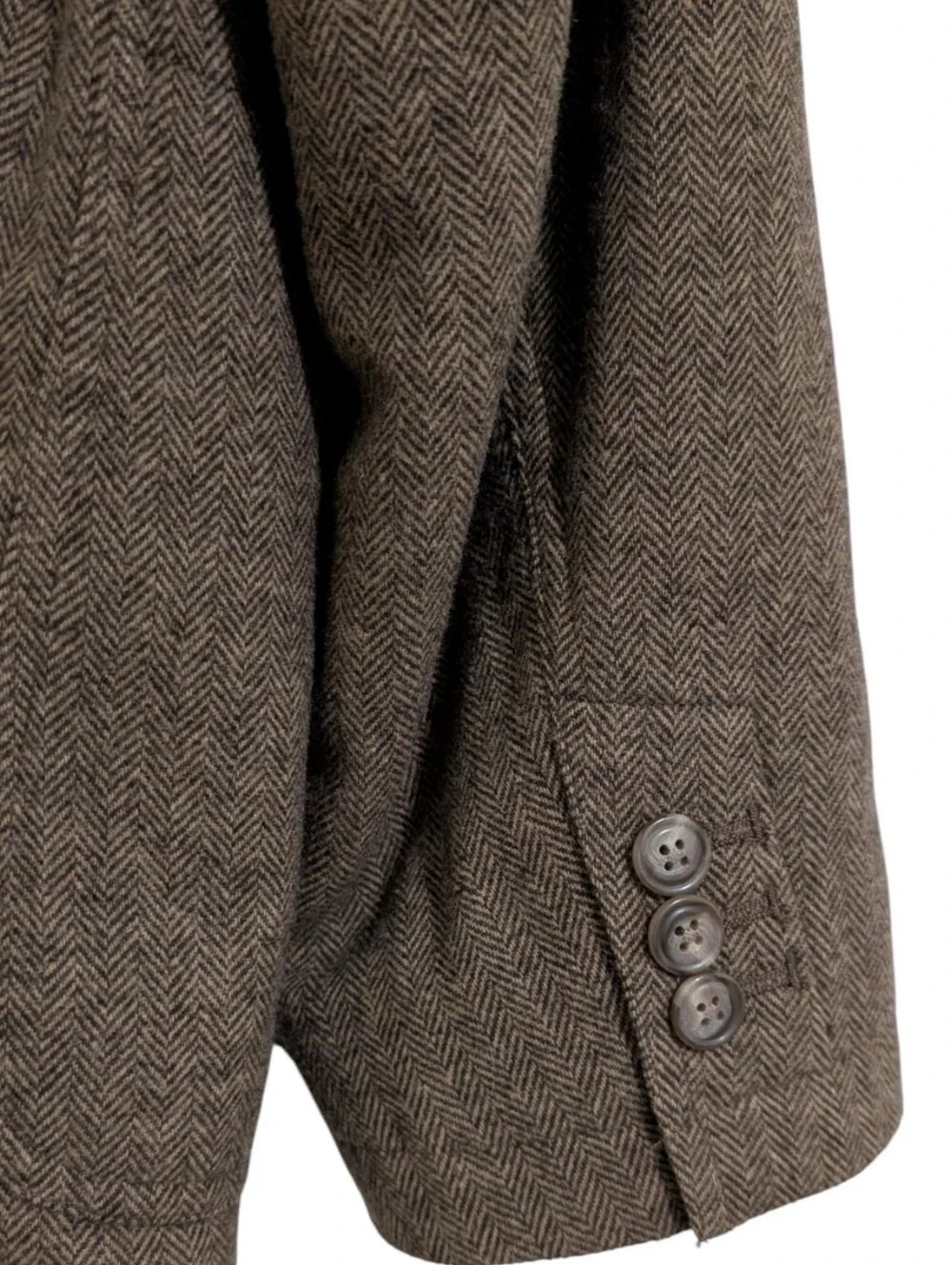 Polo Ralph Lauren Brown Herringbone Sport Coat Blazer - Size 42L NWT